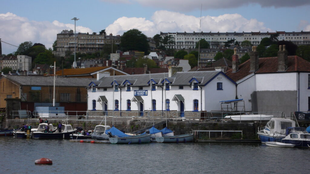 Dockside cottages - now home of the Sea Cadets - Bristol Harbour - geograph.org.uk - 1859537.jpg